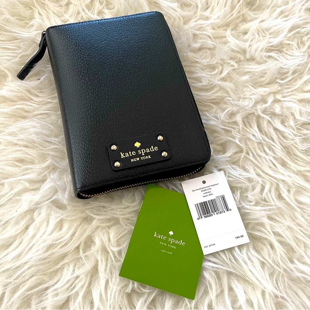 ♥️Moving Sale♥️Kate Spade Black Leather Wellesley Planner